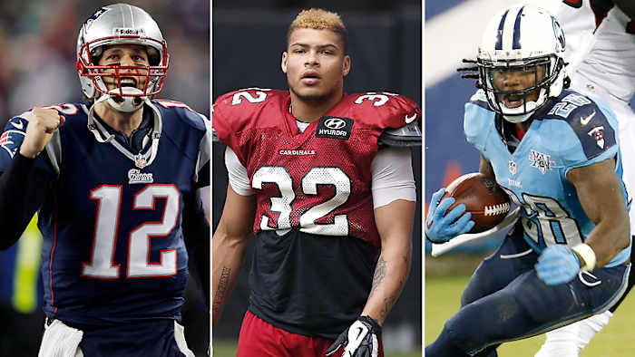 Tom Brady, Tyrann Mathieu, Chris Johnson.
